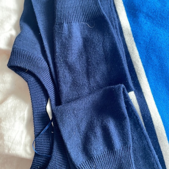 blue and white striped sweater, wool material, - Picture 6 of 7